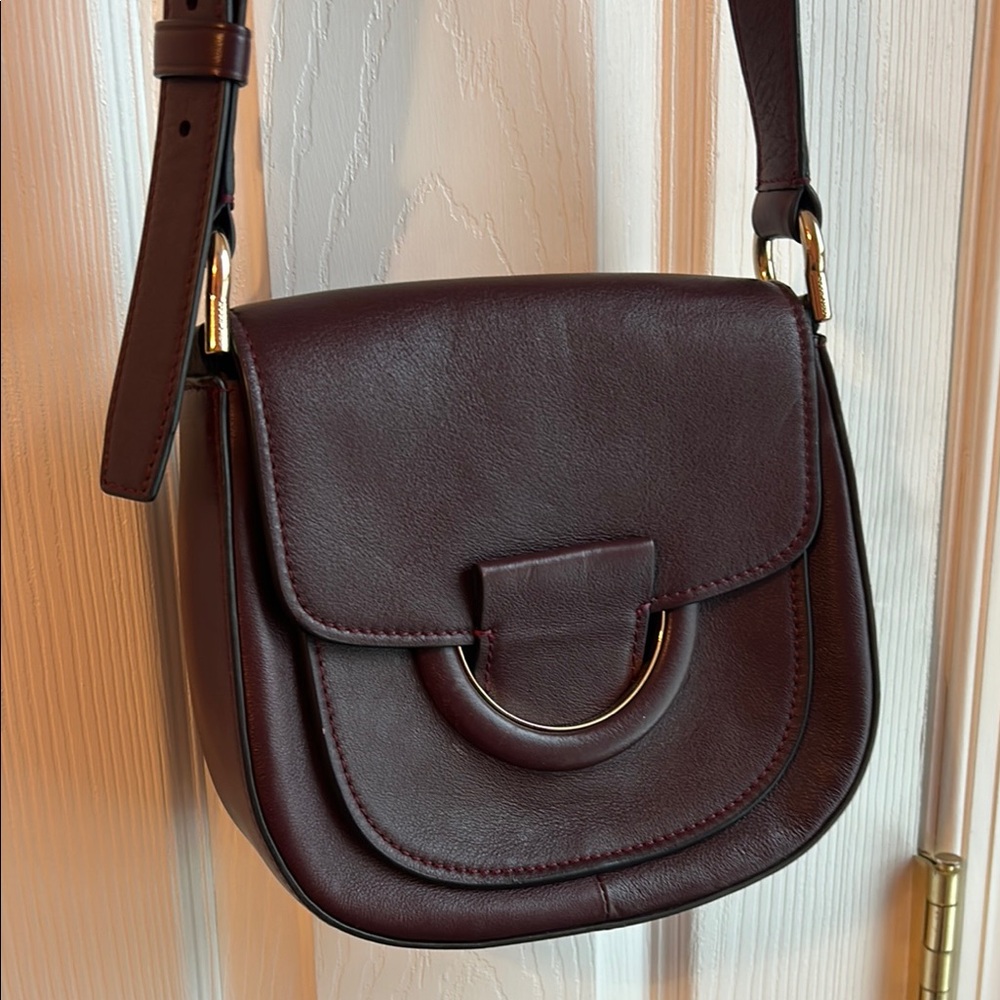 Cole Haan Maroon Leather Crossbody Bag - Picture 4 of 4
